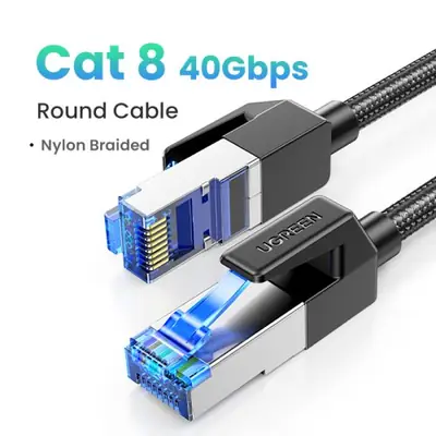 Câble Ethernet Cat 8 Ugreen 40 Gbit/s Blindé Tressé