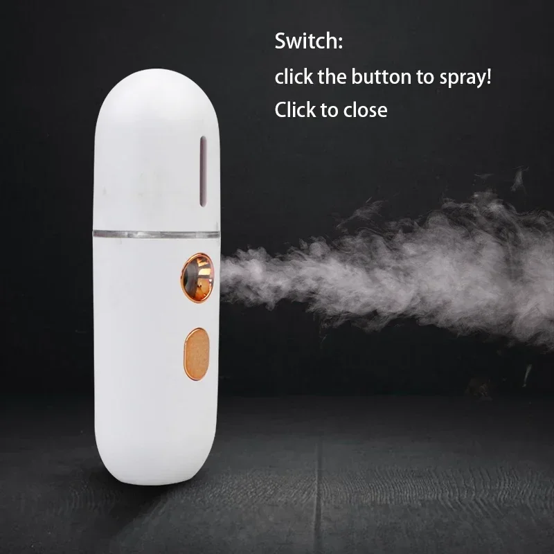 Imagen de Humidificador Portátil Nano Mister con Vapor Frío Recargable para Hidratación Facial Natural y Cuidado de la Piel