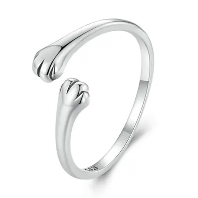 Image de Bague Chat en Argent Sterling - Bijou Animal de Compagnie