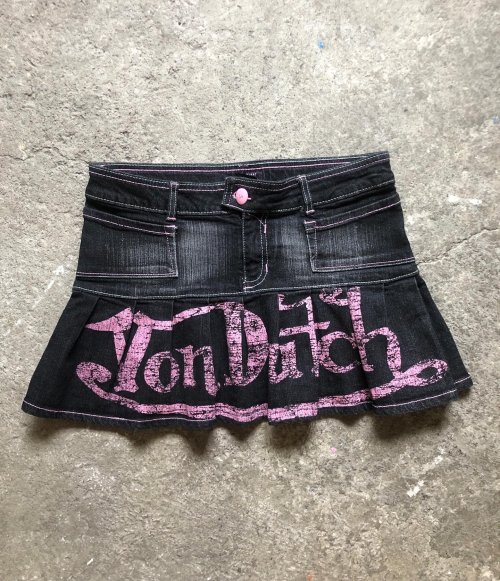 Image de Mini Jupe Jean Rétro Y2K - Style Harajuku Gothique