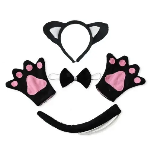 Noir chat 4pcs