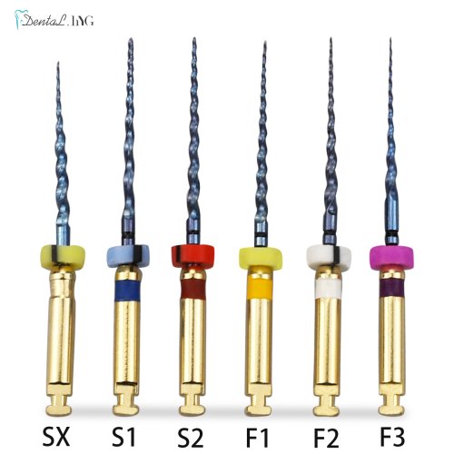 Image of Premium Natural Gold-Plated Nickel-Titanium Endodontic Rotary Files for Professional Dental Root Canal Therapy – 21mm & 25mm Precision Instruments