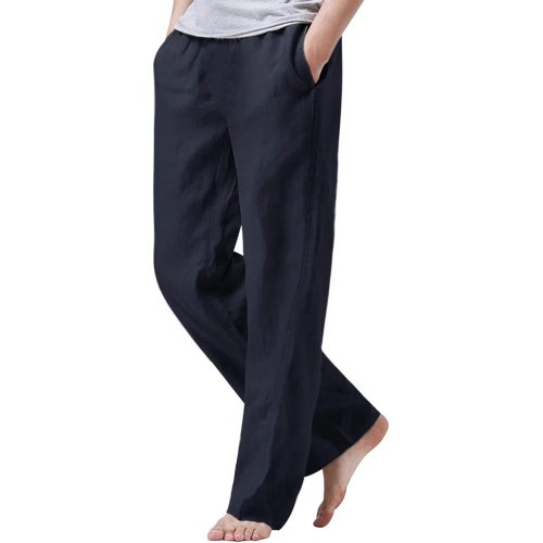 Image de Pantalon Homme Coton Lin - Confort & Style