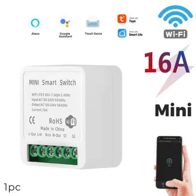 Image de Interrupteur Intelligent WiFi Tuya - Contrôle Vocal Alexa & Google Assistant