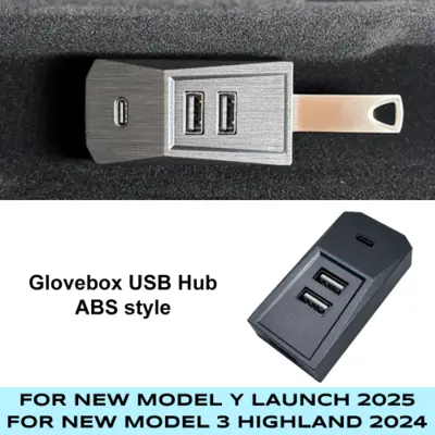 Image de Hub USB Type-C pour Tesla Model Y & Model 3 - Charge et Données