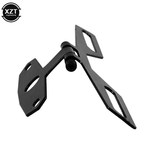 Image de Support de Plaque Moto Pliable - Fixation Arrière Universelle