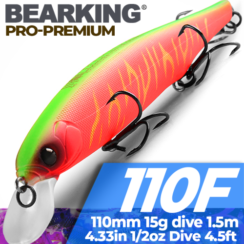 Immagine di BEARKING Miglior prezzo Riprizer 110 esca per scanalatura 11 cm 15 g immersione 1,5 m Wobblers Esche da pesca alla carpa Esche artificiali attrezzatura