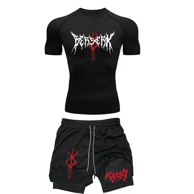 Image de Ensemble de Sport Homme Compression Respirant