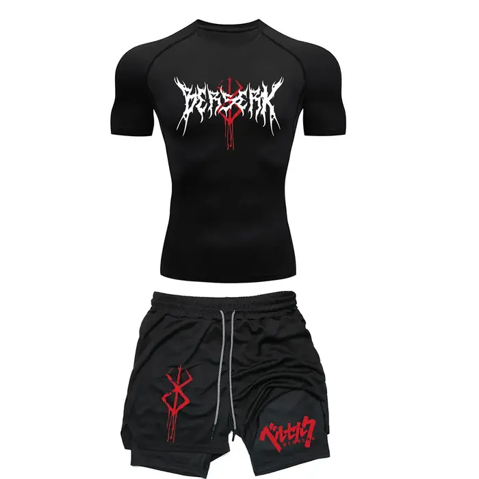 Image de Ensemble de Sport Homme Compression Respirant