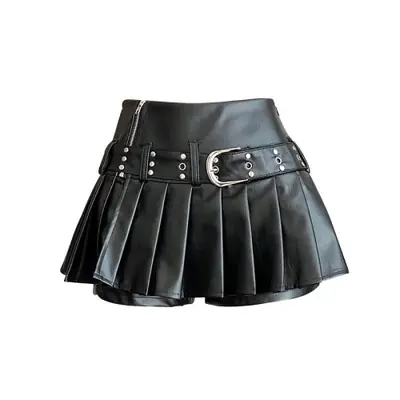 Image de Jupe Trapèze Gothique Noire Y2K