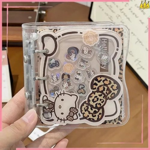 Imagen de Libro de Tarjetas con Hojas Sueltas Acrílicas Hello Kitty: Organizador de Tarjetas para Coleccionistas, Fotografías y Regalos Temáticos de Navidad y Halloween