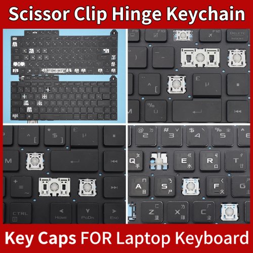 Immagine di Tastiera di Ricambio per ASUS ROG Strix G16 2023 - Keycaps e Clip Originali