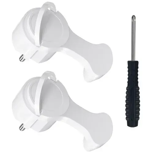 Image de Adaptateurs Prise UE Schuko avec Poignées Pliantes - Lot de 4