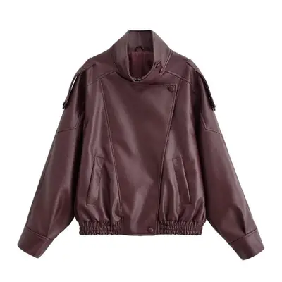 Image de Veste en Simili-Cuir Femme Automne - Style Streetwear