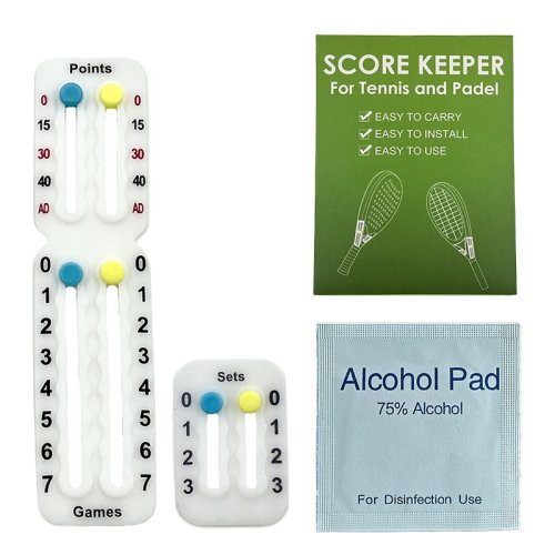 Afbeelding van Originele Kleine Scorebord Voor Tennis Padel Racket 1.9g Lichtgewicht Patent Gecertificeerd Anti-Verf Peeling Scorekeeper voor Amateurs