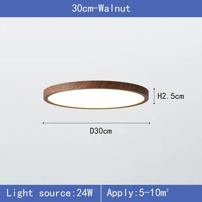 Noyer bois-30cm-24w