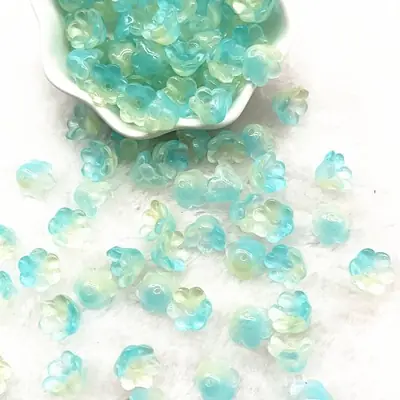 Image de Perles Clochettes Colorées 7x12mm - Lot de 20 pour Bijoux DIY