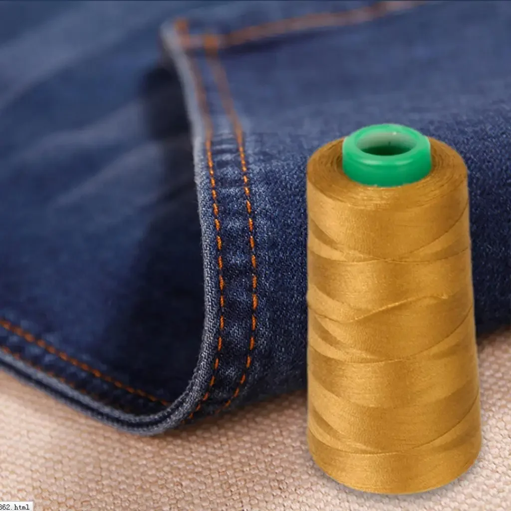 Immagine di Filo da Cucito in Poliestere Resistente 20s/2 - 3000 Metri per Tappezzeria, Tela, Arazzo, Pantaloni, Scarpe e Lavorazione della Pelle