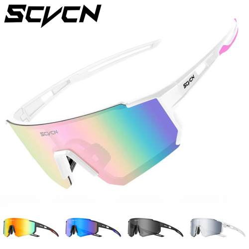 Immagine di SCVCN Occhiali da sole alla moda per uomo Occhiali da ciclismo sportivi Bici Bicicletta Escursionismo Campeggio Golf Occhiali di protezione UV400 Donna Baseball