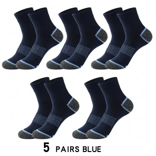 Image de Chaussettes Homme Coton Respirantes - Lot de 5 Paires