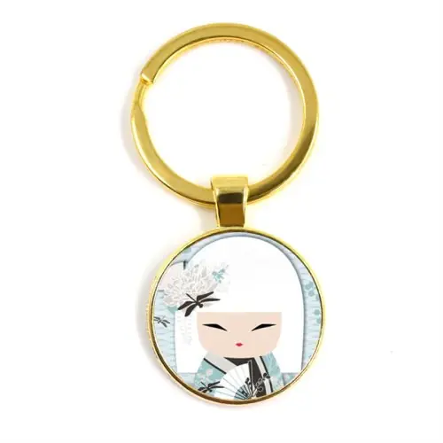 Image de Porte-clés Visage de Fille Japonaise Anime