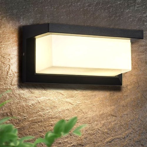 Afbeelding van Waterdichte LED Buitenwandlamp met Bewegingssensor IP66 – Modern Design voor Veranda, Balkon en Tuinverlichting