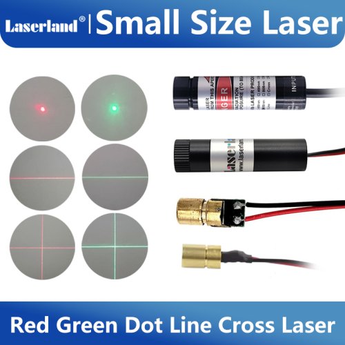 Image of Precision Red and Green Laser Diode Module with Dot, Line, and Cross Pattern for Accurate Marking and Positioning in Woodworking and Industrial Applications
