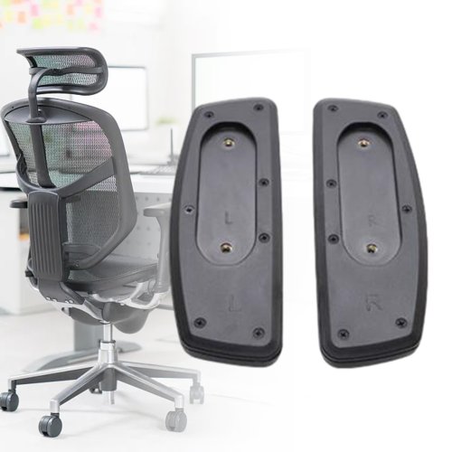 Image of Universal Waterproof Armrest Pads for Office, Gaming, and Computer Chairs – 2-Pack Comfortable & Durable Replacement Arm Cushions
