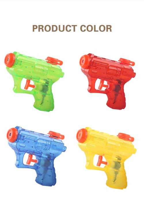 Image de Pistolets à Eau Transparent - Lot de 4 pour Enfants