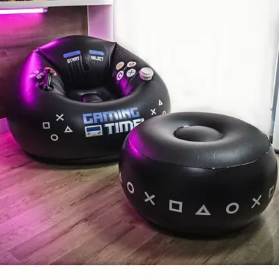 Image de Canapé Gonflable Esport Design Noir