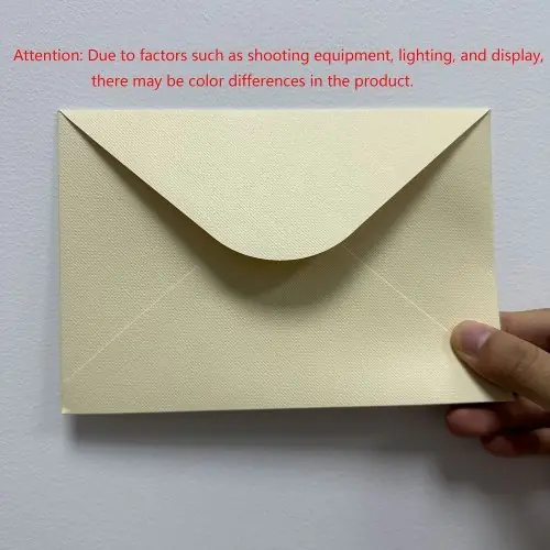 Image de Enveloppes en Papier Lin Texture - Lot de 30