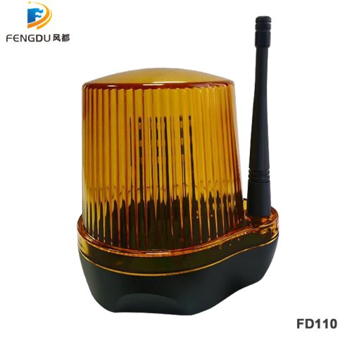 Image of LED Flash Alarm Lamp with AC/DC 24V & 230VAC Compatibility for Swing and Sliding Gate Openers and Barrier Gates