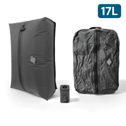 Immagine di Sacchetti Sottovuoto per Valigia: Organizzatori da Viaggio con Cubi di Imballaggio Compressibili per Abbigliamento e Accessori