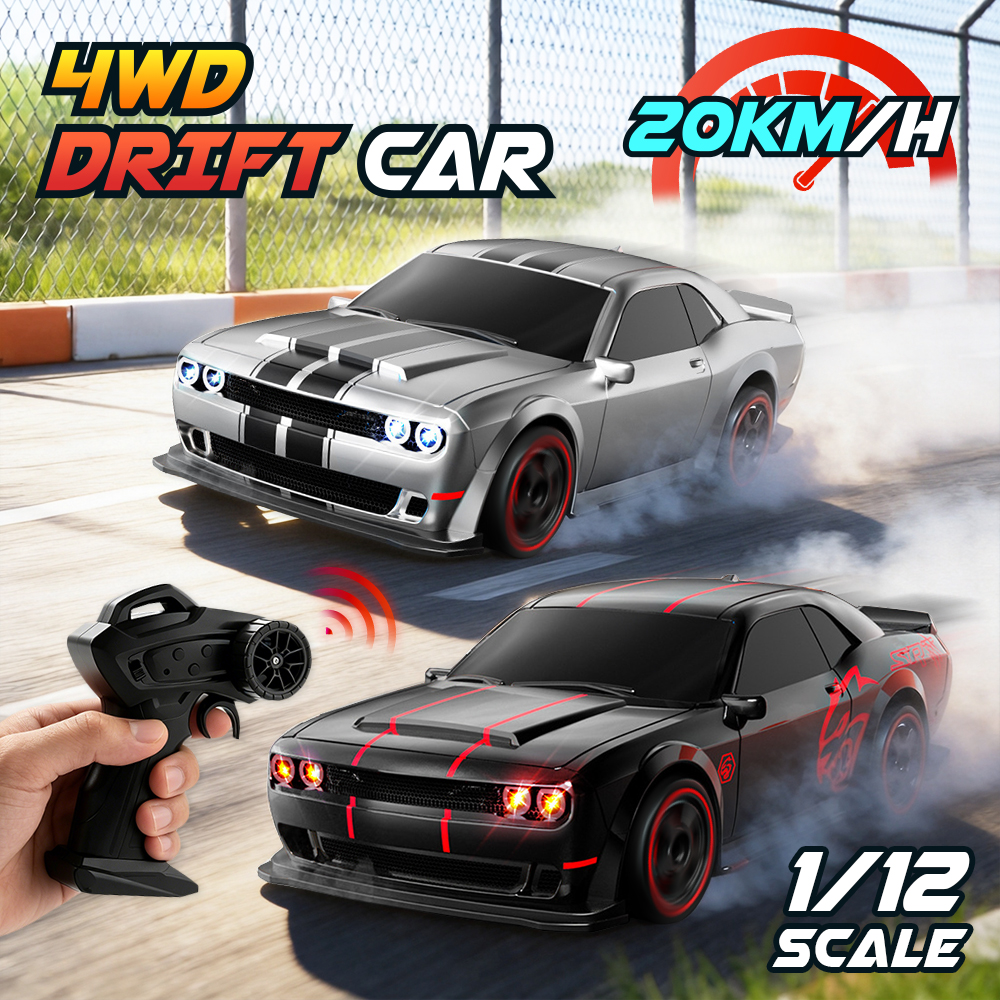 Immagine di Rc Drift Car 1/24 4WD Auto telecomandate Modello di veicolo elettrico Azionamento da corsa ad alta v...