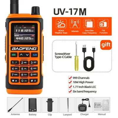 Image de Baofeng UV-17Pro GPS – Talkie-Walkie Multibande Étanche