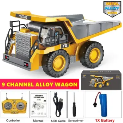 Camion RC 4x4 avec Pelle - Jouet Télécommandé pour Enfants