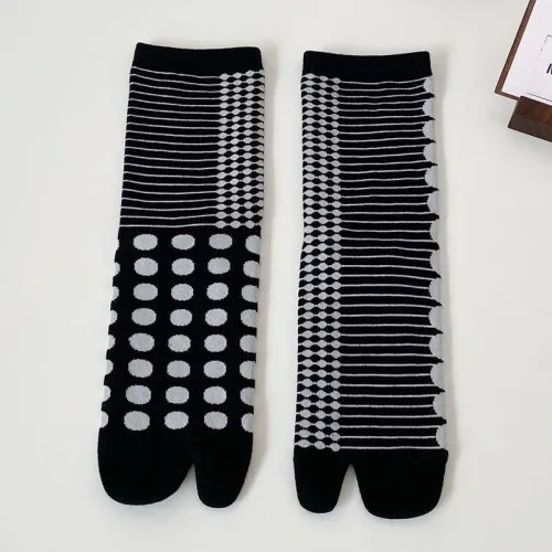 Zwart polka stippen
