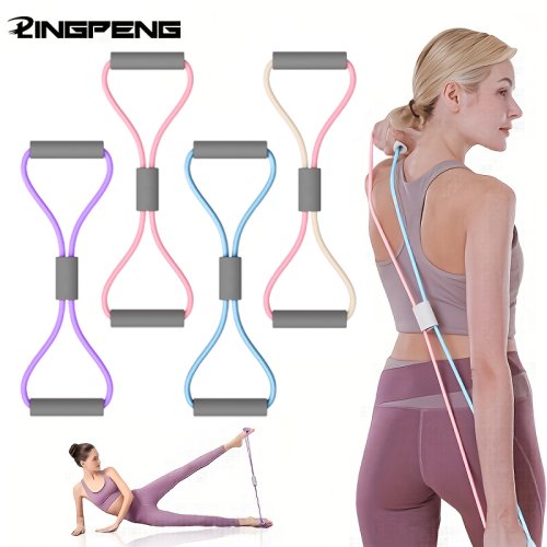 Bild von Yoga-Widerstandsbänder mit elastischem Band – 8-förmiger Brustexpander für effektives Heimfitness-Training und Bodybuilding