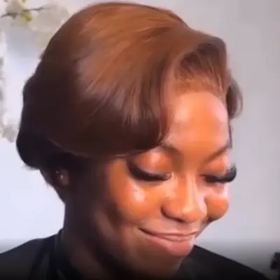 Image de Perruque Bob Courte Naturelle - Cheveux Humains 100%
