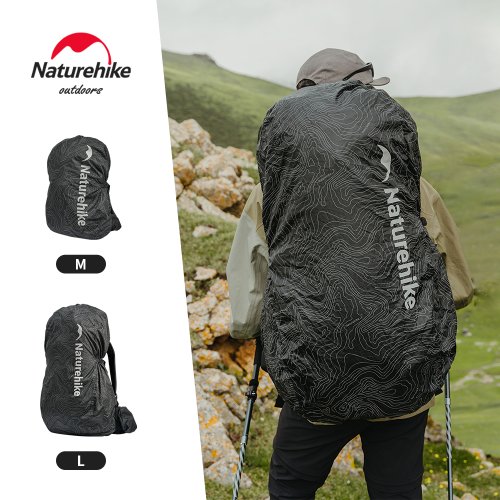 Image of NatureHike 30L-60L Waterproof Reflective Backpack Rain Cover for Outdoor Camping, Hiking, and Climbing Adventures