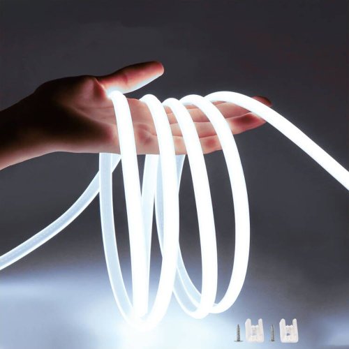 Imagen de Tira de Luces LED COB Superbrillantes de 35m, 30m, 10m, 5m y 3m - 110V/220V con Interruptor, Enchufe Europeo y Estadounidense, Ideal para Jardín y Espacios al Aire Libre