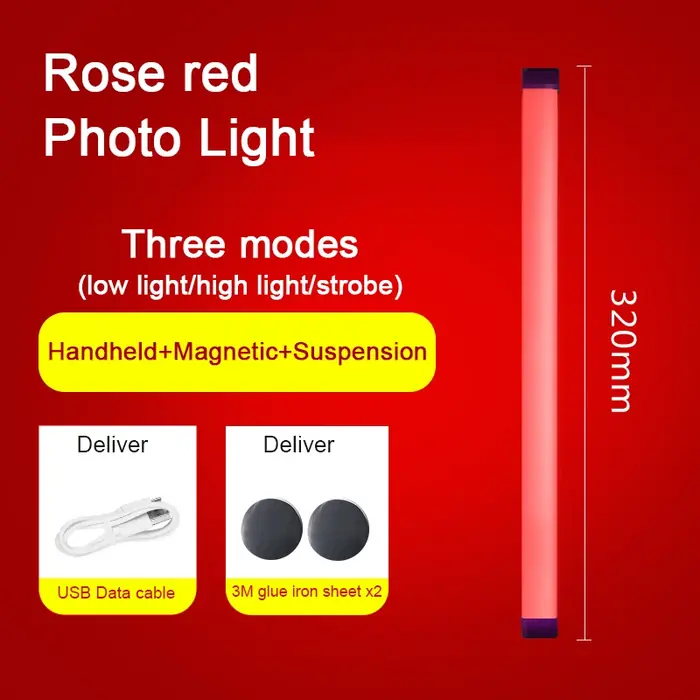Image de Tube Lumineux RGB 32cm - Veilleuse LED Colorée
