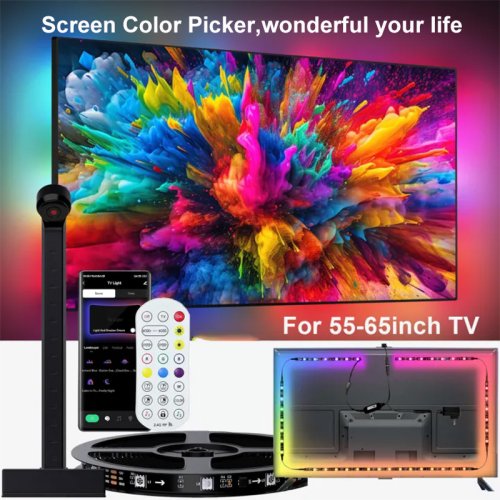 Bild von Intelligente LED-Streifenlichter mit Musik-Synchronisation