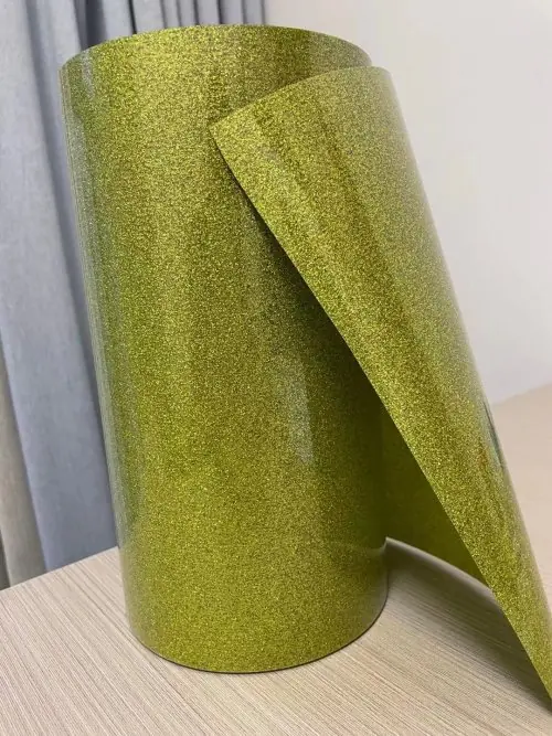 Image de Vinyle Pailleté à Transfert Thermique - Décoration Vêtements