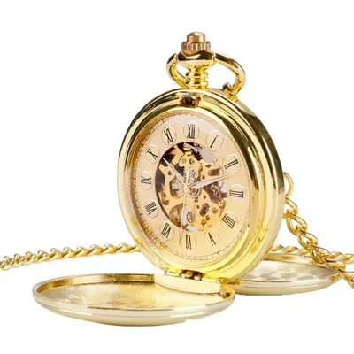 Image de Montre de Poche Mécanique Classique Double Face