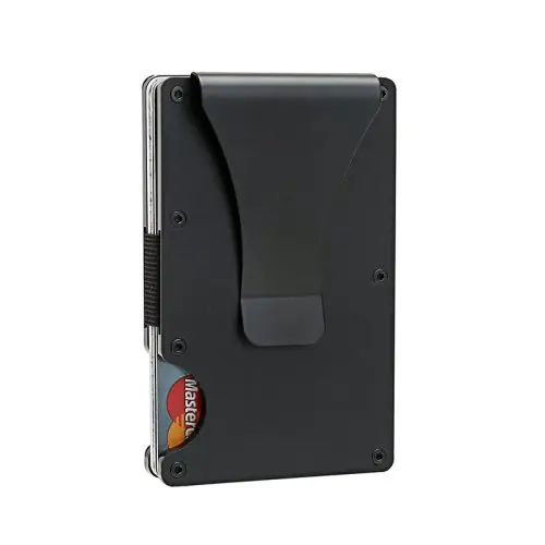 Image de Portefeuille Minimaliste Homme en Fibre de Carbone RFID
