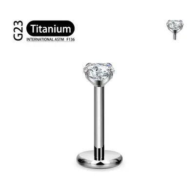 Image de Piercing Labret en Titane ASTM F136 - 16G - Tragus, Helix, Orelle