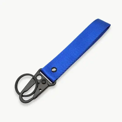Image de Porte-clés personnalisé avec nom et lanière en nylon
