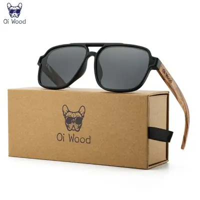 Image de Lunettes de Soleil en Bois pour Hommes - Écologiques & Polarizées