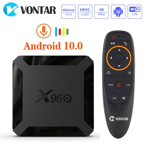 Image of X96Q Android 10 Smart TV Box with Allwinner H313 Processor, 2GB RAM, 16GB Storage, 4K 60fps Ultra HD Streaming, Built-in WiFi, Google Play & YouTube Ready – Premium Home Entertainment Solution